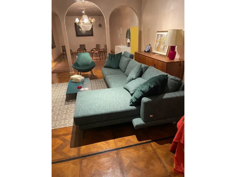 Divano Con penisola Mod  philip 72 Doimo salotti in Offerta Outlet a 3525 Euro