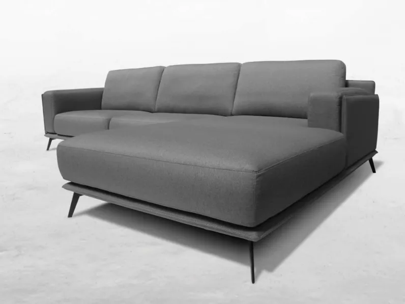 Divano con penisola Grace Collezione esclusiva a PREZZO OUTLET scontato del 40%