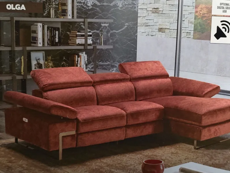 Olga relax elettrico in Tessuto Collezione esclusiva a prezzo scontato