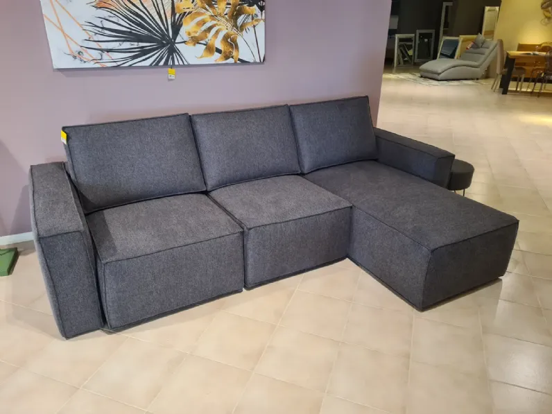 Divano Mono tessuto in poliuretano  Samoa in Offerta Outlet