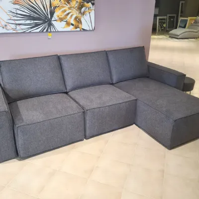 Divano Mono tessuto in poliuretano  Samoa in Offerta Outlet