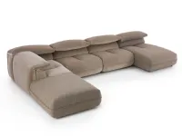 Divano Con penisola Monterey outlet Diotti.com in Offerta Outlet a 6490