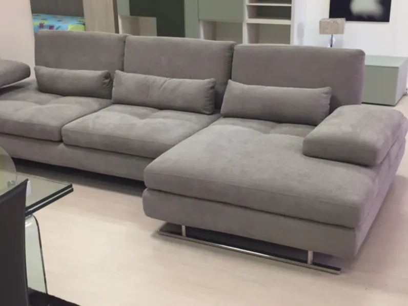 Divano Nicoletti Home Serena Divani con chaise longue Tessuto