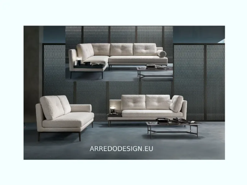 Divano in Tessuto stile design modello Nixon scontato - 35%