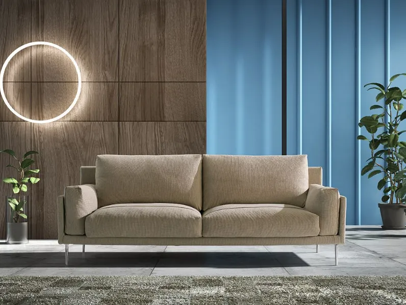 Divano tessuto in piuma  Bm design a prezzo Outlet