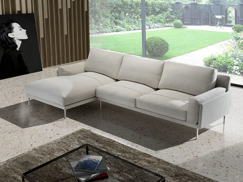 Divano tessuto in piuma  Bm design a prezzo Outlet