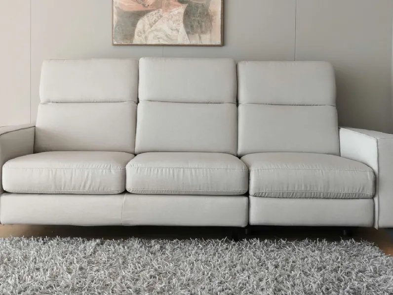 Divano relax 3 posti  con relax elettrico Lecomfort PREZZI OUTLET