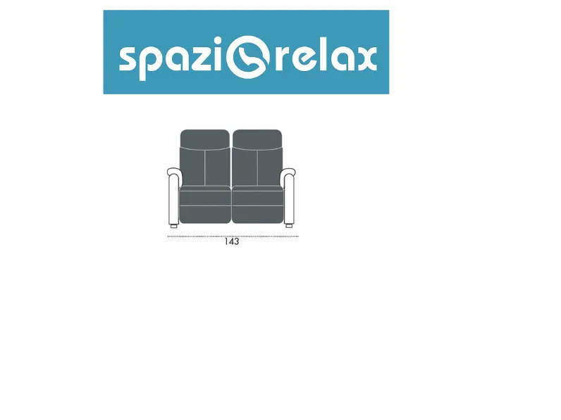 Divano relax Europa Spazio relax in Offerta Outlet a soli 1299
