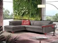Divano in Microfibra stile moderno modello Martine scontato - 28%