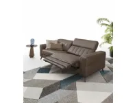 Divano relax pelle in poliuretano  Le comfort in Offerta Outlet