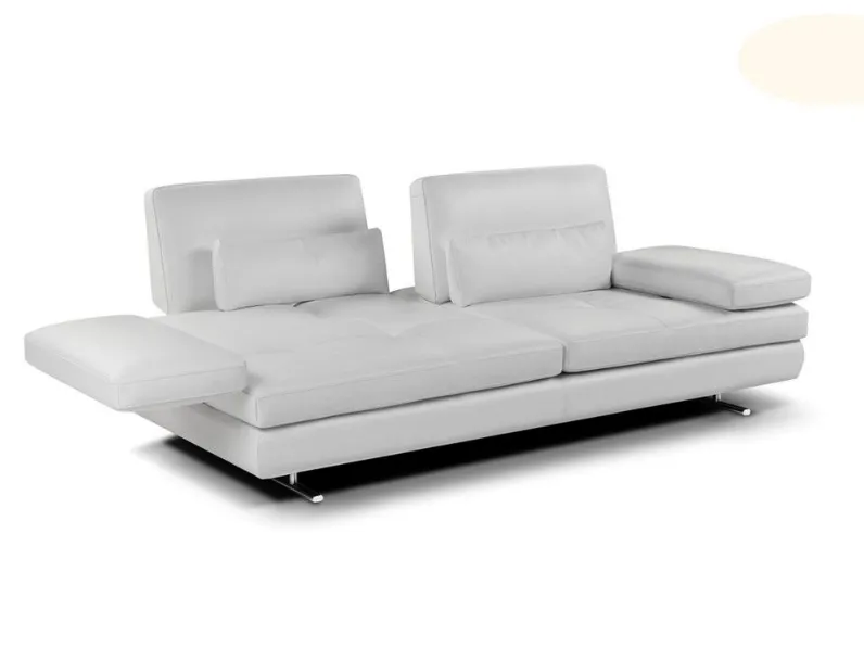 Divano relax Serena pelle Nicoletti home con forte sconto