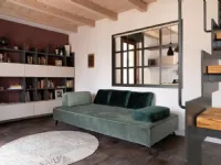 Divano relax Tres Nicoletti home in Tessuto a 3100