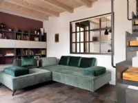 Divano relax Tres Nicoletti home in Tessuto a 3100
