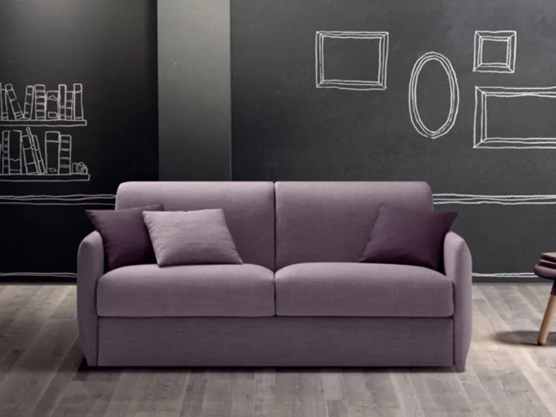 Divano Samoa modello Comfy. Divano in tessuto categoria A completamente sfoderabile trasformabile in letto.