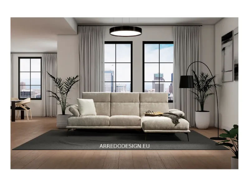 Divano Sebastian in Tessuto Gamma a prezzo scontato