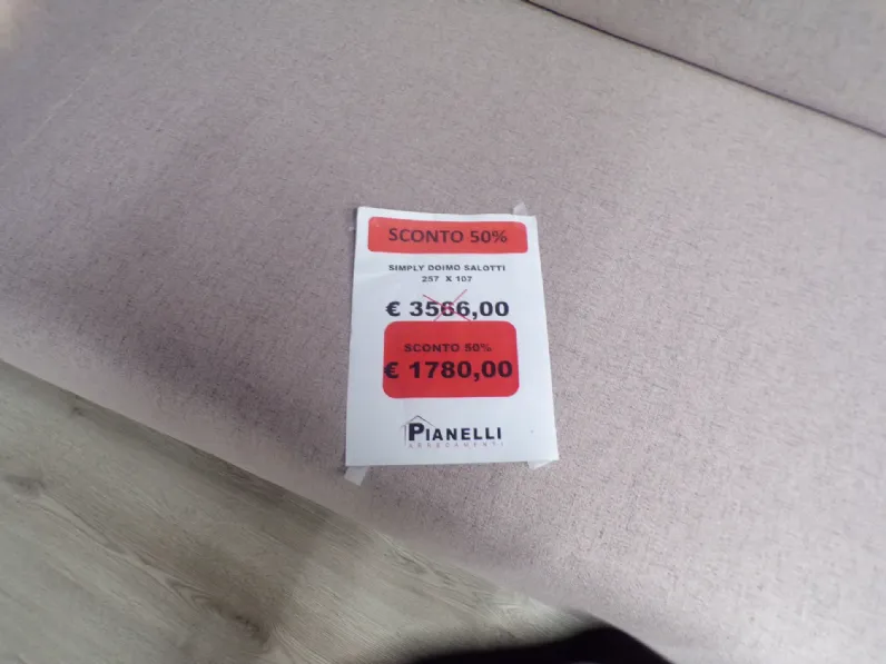 Divano Doimo salotti Simply  PREZZI OUTLET sconto 50%