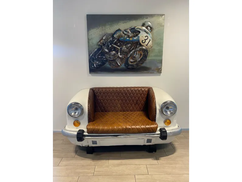 Divano design ecopelle Sofa' car di Collezione esclusiva con sconto del - 64%