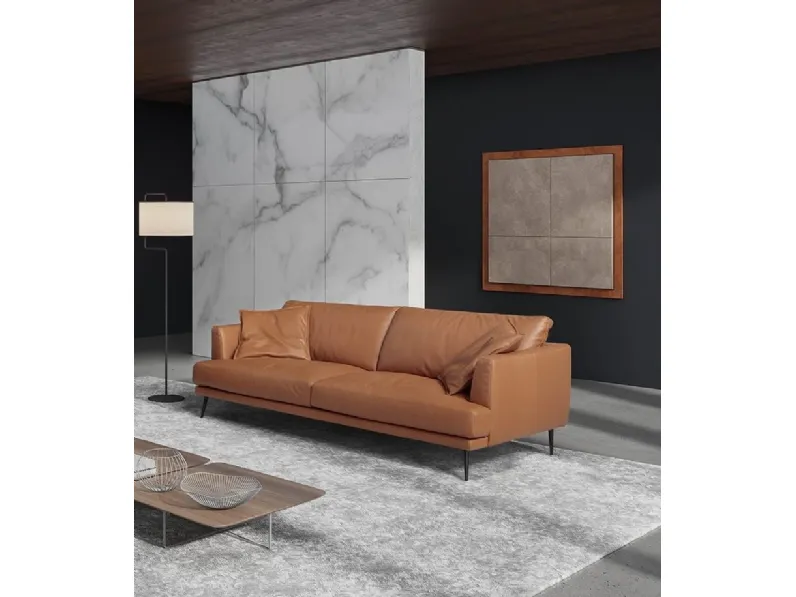 Divano in Tessuto stile moderno modello Sophia lineare scontato - 40%