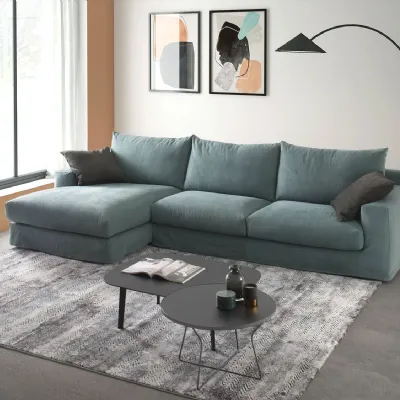 Divano Con penisola Strip outlet Diotti.com in Offerta Outlet a 1890