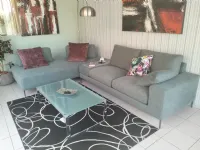 Divano in Tessuto stile design modello Tangram silver scontato - 42%