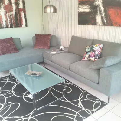 Divano in Tessuto stile design modello Tangram silver scontato - 42%