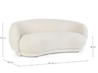 Divano design tessuto Tecla di Bizzotto con sconto del - 40%