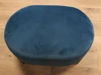 Pouf in tessuto Timis a marchio Le comfort a prezzo scontato