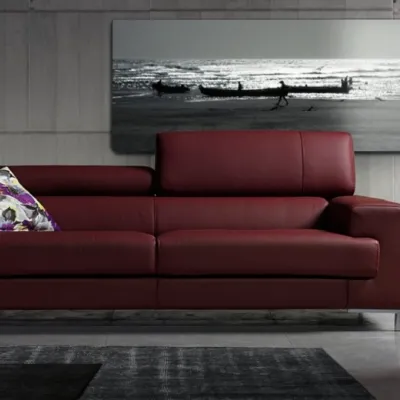 Divano Vanesio in Pelle sfoderabile  di Collezione esclusiva scontato 50%