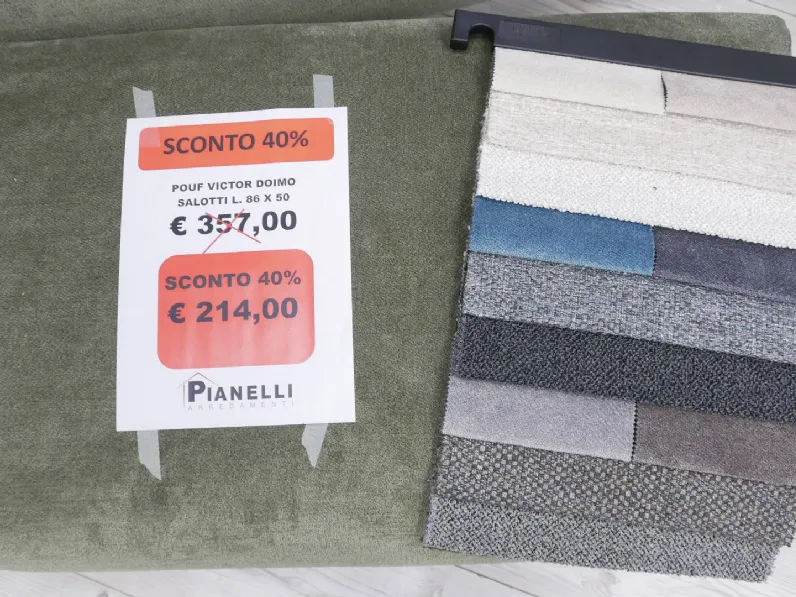 Divano Doimo salotti Victor PREZZI OUTLET sconto 40%