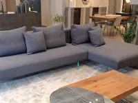 Divano  air tessuto in misto piuma  Lago a prezzo scontato
