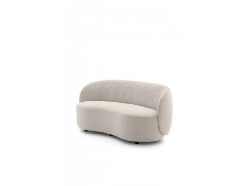Divano in Tessuto stile design modello Divano 3 posti curvo moby scontato - 23%