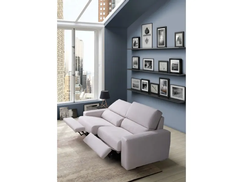 Divano in Tessuto stile moderno modello Relax time scontato - 50%