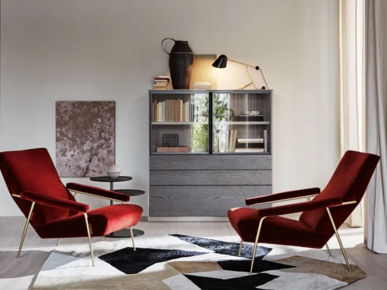 Poltrona con seduta fissa D.153.1 Molteni & c in Offerta Outlet 