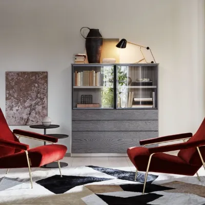 Poltrona con seduta fissa D.153.1 Molteni & c in Offerta Outlet 