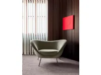 Poltrona con seduta fissa D.154.2 gio ponti  Molteni & c in Offerta Outlet 