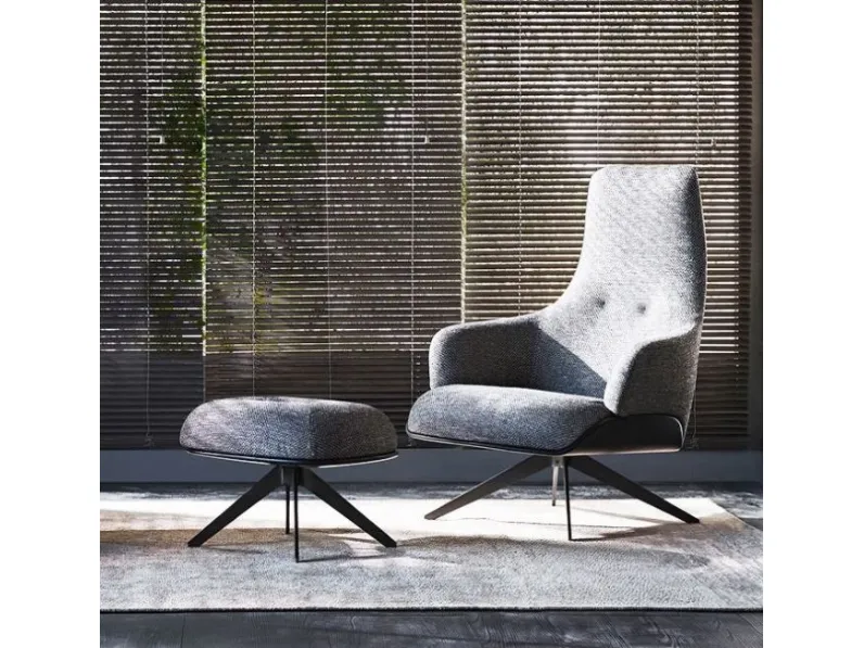 Poltrona in stile design Kensington Molteni & c in Offerta Outlet