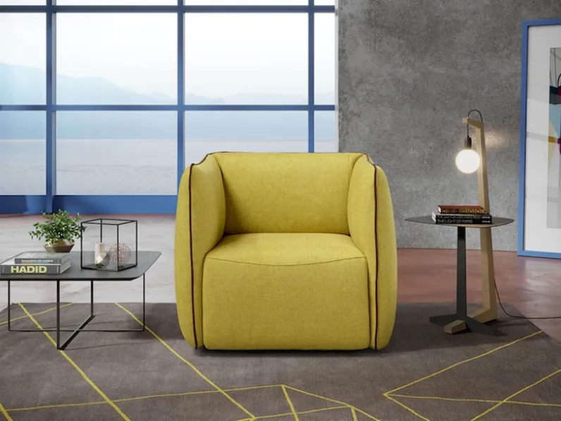 Poltrona con seduta fissa Ludo Egoitaliano in Offerta Outlet 
