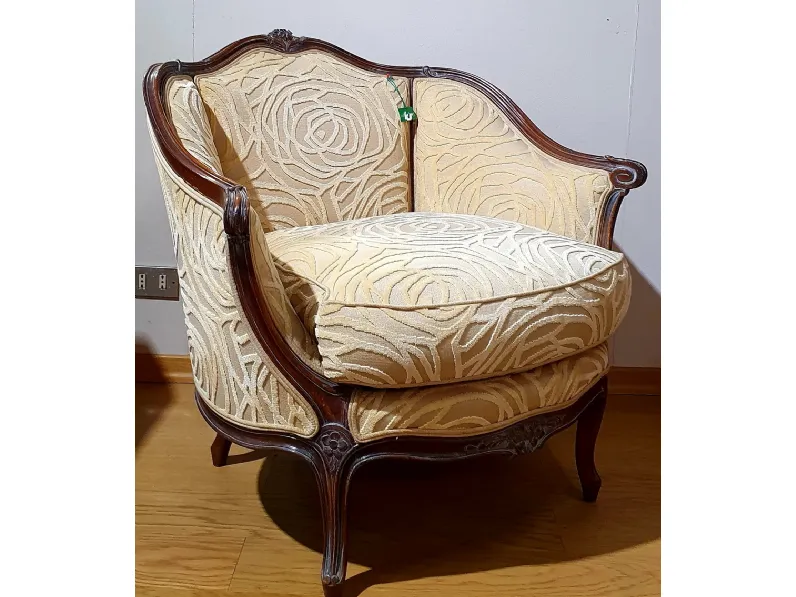 Poltrona Luigi xv Collezione esclusiva in Tessuto SCONTATA