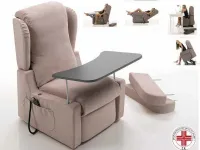 Poltrona con movimento relax Dora in Tessuto Il benessere con forte sconto 