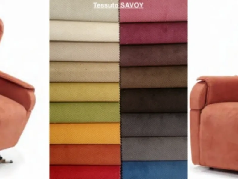 Poltrona con movimento relax Isabel  in Tessuto Il benessere a prezzi outlet 