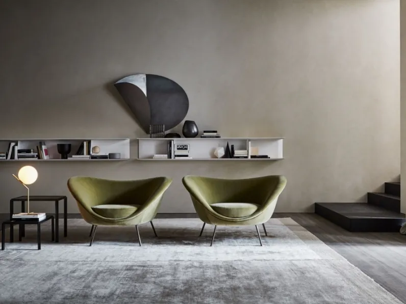Poltrona in Tessuto D.154.2 Molteni & c in Offerta Outlet