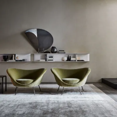 Poltrona in Tessuto D.154.2 Molteni & c in Offerta Outlet