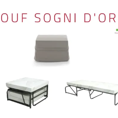 Pouf in tessuto Pouf-letto Sogni d'oro a marchio Marettomarflex a prezzo scontato
