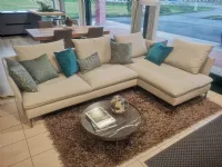 Divano con penisola Biba salotti Link PREZZI OUTLET sconto 40%