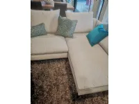 Divano con penisola Biba salotti Link PREZZI OUTLET sconto 40%