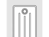 Piccoli elettrodomestici Artigianale Vasco radiatore retr vintage 50 d220 in acciaio - bianco - l.97,8 h.60 p.22 cm in Offerta Outlet