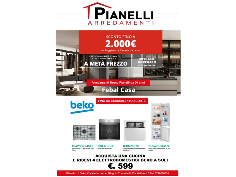 Frigorifero Bcsa285k4sn a marchio Beko scontato