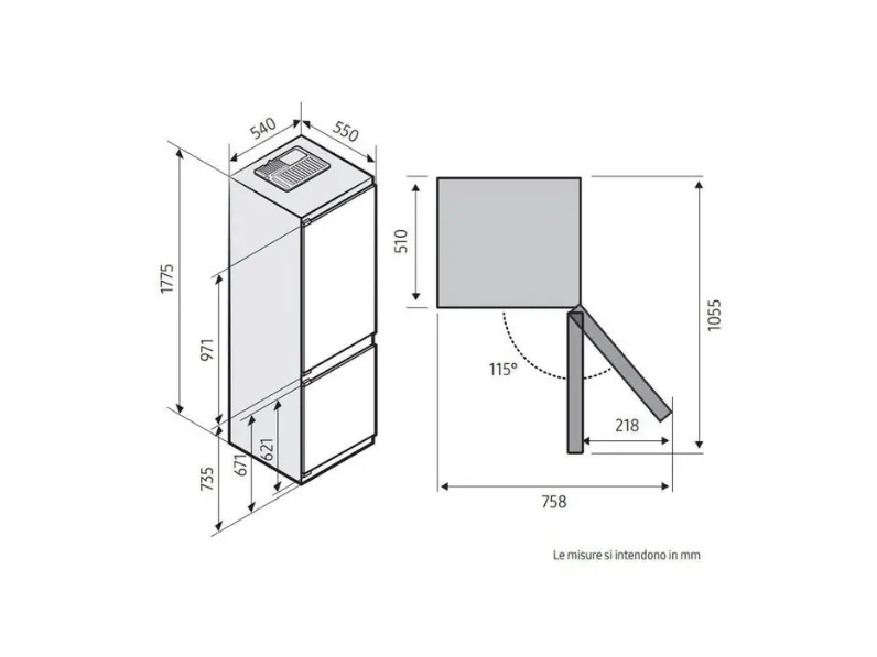 Frigorifero Brb260031ww a marchio Samsung a PREZZI OUTLET