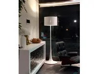 Esprit Nouveau Illuminazione/ Lampada da terra - Piantana, Art.306 F - Modello Spun L.F. in Metallo e alluminio verniciato Bianco - Design 