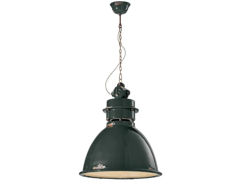 Lampada Artigianale C1750 lampada a sospensione in ceramica  ferroluce a PREZZI OUTLET